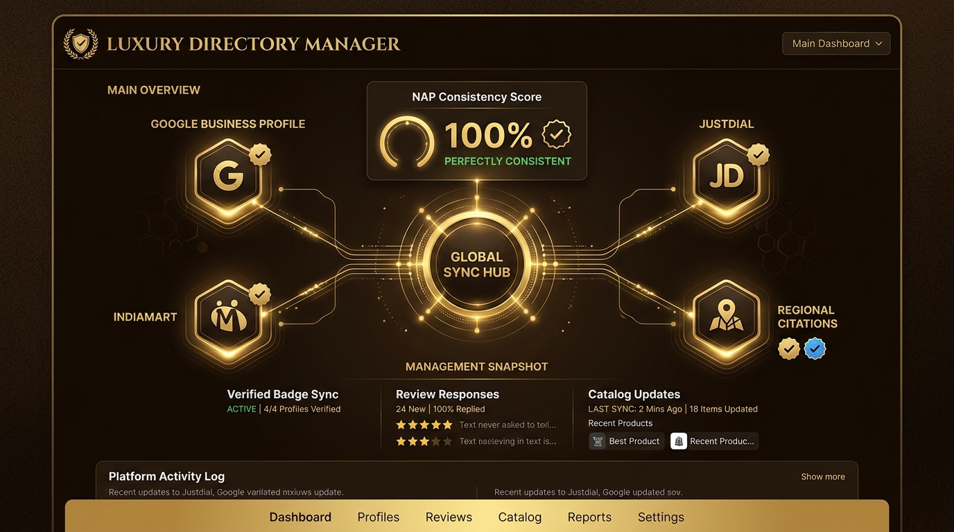 Multi-platform local directory and Google Business Profile management in Kolhapur MIDC zones